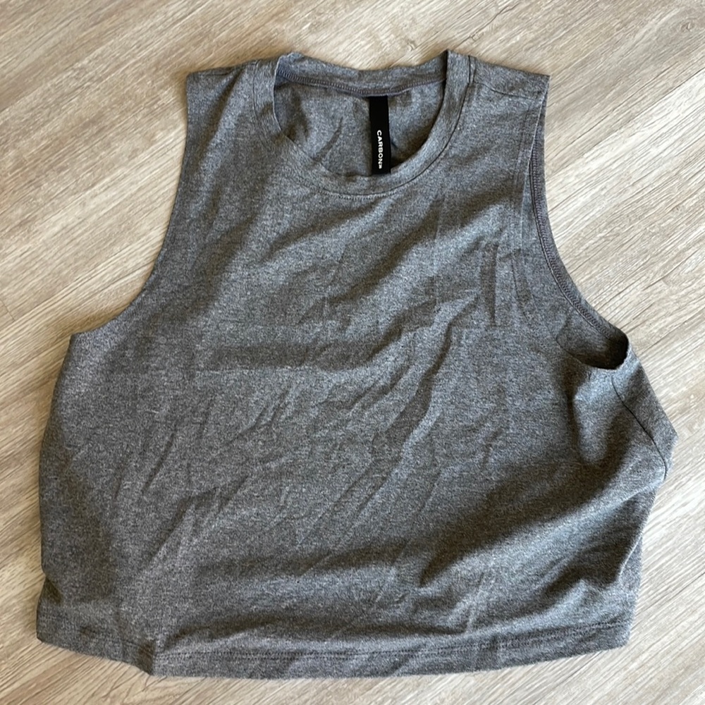 Carbon 38 Grey Muscle Tank Size S